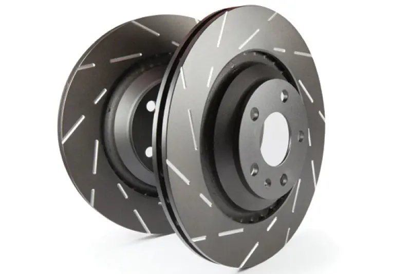 Ebc Usr Slotted Front Brake Rotors For 2015+ Ford Mustang 2.3L Ecoboost (Performance Package) 1