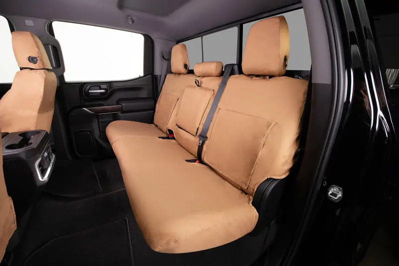 Covercraft Seatsaver Polycotton Seat Covers – Front Row, Tan, Fits 2004–2008 Ford F-150 1