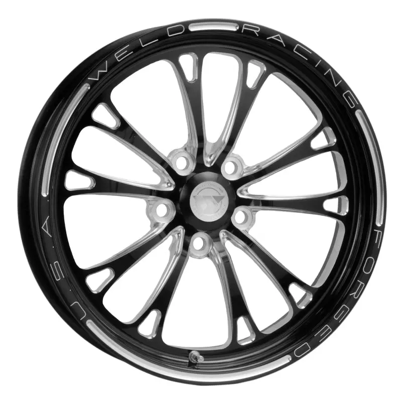 Weld V-Series 17X4.5" Black Forged Wheel – 5X120 Bolt Pattern, 2.25" Backspace (Non-Beadlock) 1