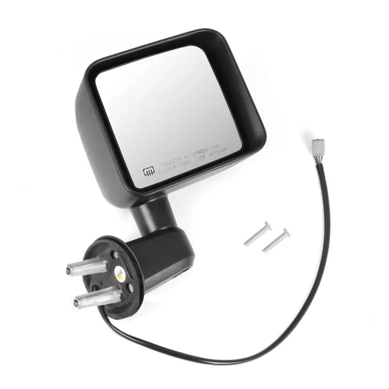 Omix-Ada Heated Power-Adjustable Right-Side Mirror For 2011–2013 Jeep Wrangler – Gloss Black Finish 1