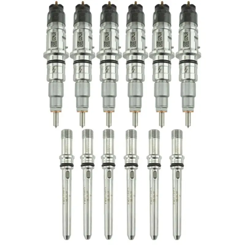 Industrial Injection 07.5-12 Cummins 6.7L Reman Stock Injector Pack W/ Connecting Tubes - Set Of 6 1