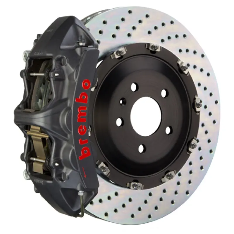 Brembo Gts Big Brake Kit – Front, 6-Piston Cast Calipers With 380X34Mm Two-Piece Drilled Rotors For 2012–2018 Mercedes-Benz Cls550 / 2015–2018 Cls400 1