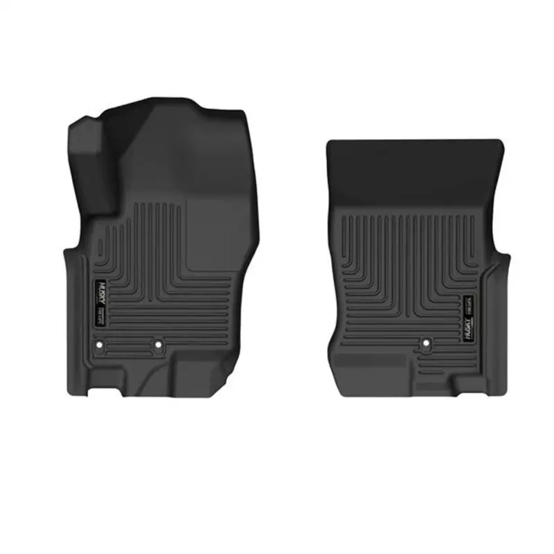 Husky Liners 08-21 Nissan Frontier Crew Cab Weatherbeater Front Row Black Floor Liners 1