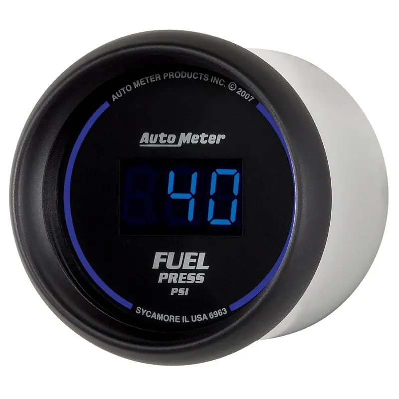 Autometer Digital Fuel Pressure Gauge — 52.4Mm, 1–100 Psi, Black Display 2