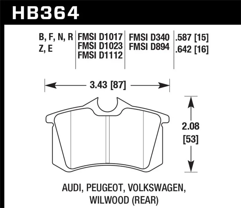 Hawk Hps High-Performance Street Brake Pads 1