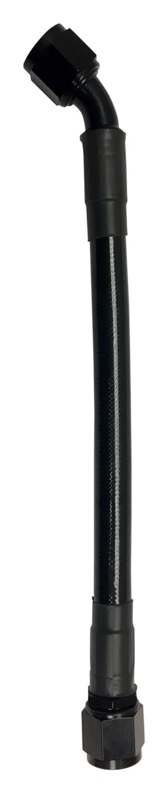 Fragola -10An Ext Black Ptfe Hose Assembly Straight X 45 Degree 72In 1