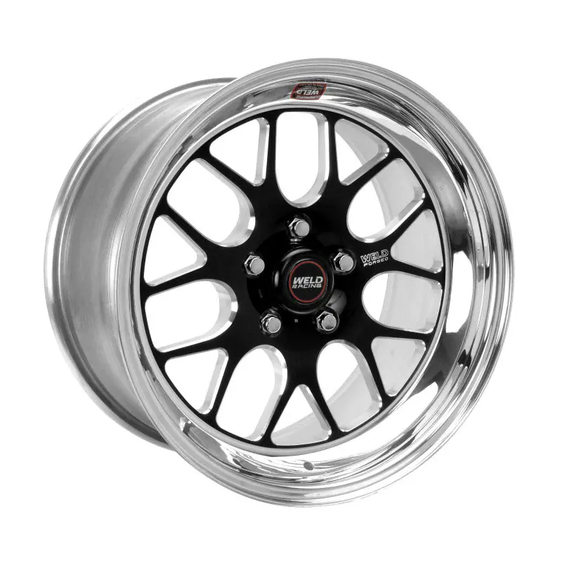 Weld S77 Forged Aluminum Wheel — 17X12In, 5X4.75In Bolt Pattern, 5.4In Backspace, Black Finish (Low Pad, Non-Beadlock) 1