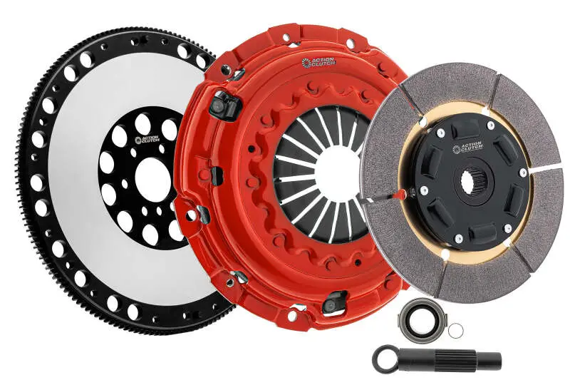Action Clutch Ironman Sprung Street Clutch Kit For 1988 Honda Civic D15/D16 (1.5L/1.6L) With Lightened Flywheel 1