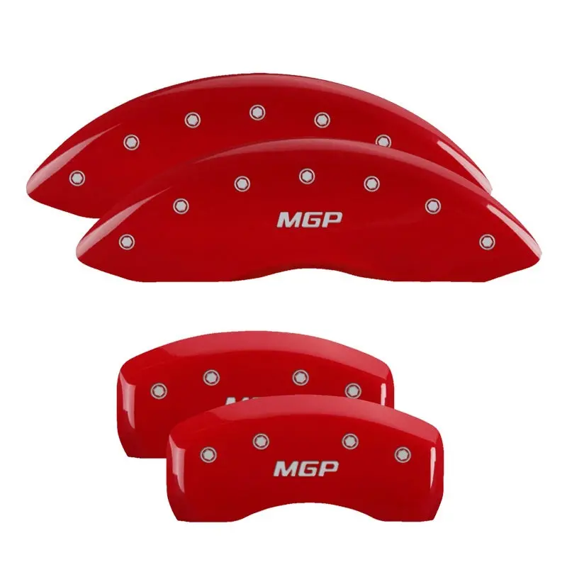 Mgp Bowtie-Themed Caliper Covers For 2008 Chevrolet Impala – Yellow & Black Engraved Finish 1