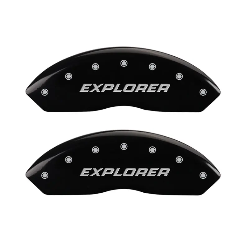 Mgp 4 Caliper Covers Engraved Front & Rear Explorer/2011 Black Finish Silver Char 2010 Ford Explorer 1