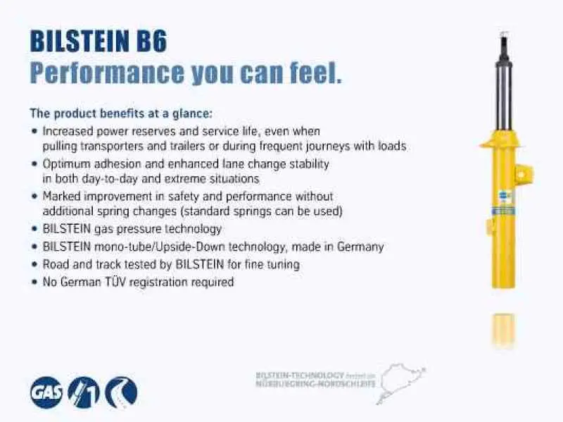 Bilstein B6 13-15 Bmw X5 Rear Right 46Mm Monotube Shock Absorber 1