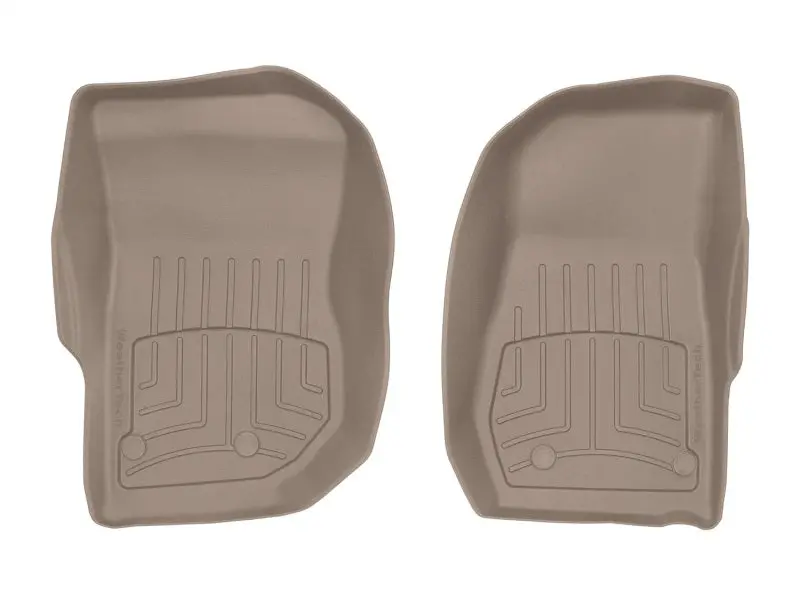 Weathertech Front Floorliner Hp In Tan For 2014–2017 Jeep Wrangler 1