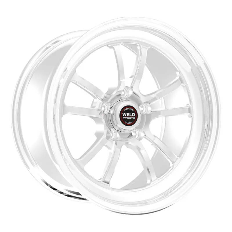 Weld Racing S70 Polished Aluminum Wheel — 18X9 Inches, 5X115 Bolt Pattern, 6.1-Inch Backspace, High-Pad Finish 1