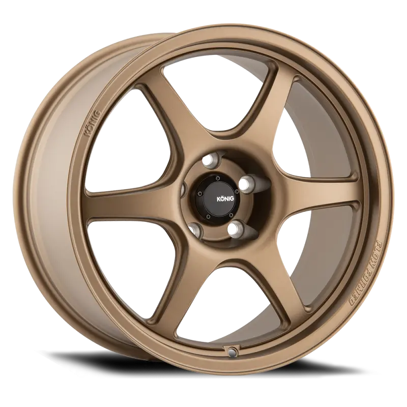Konig Hexaform 18X10" Matte Bronze Alloy Wheel – 5X120, Et33 Offset (Front Fitment) 1