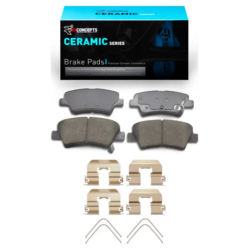 R1 Ceramic Rear Brake Pad & Hardware Kit For 2017–2025 Hyundai Nexo 1