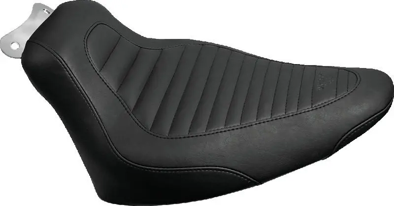 Mustang Solo Seat For Harley-Davidson Softail – Tripper Rear Tire Design, Black, Fits 2000–2015 Models 1