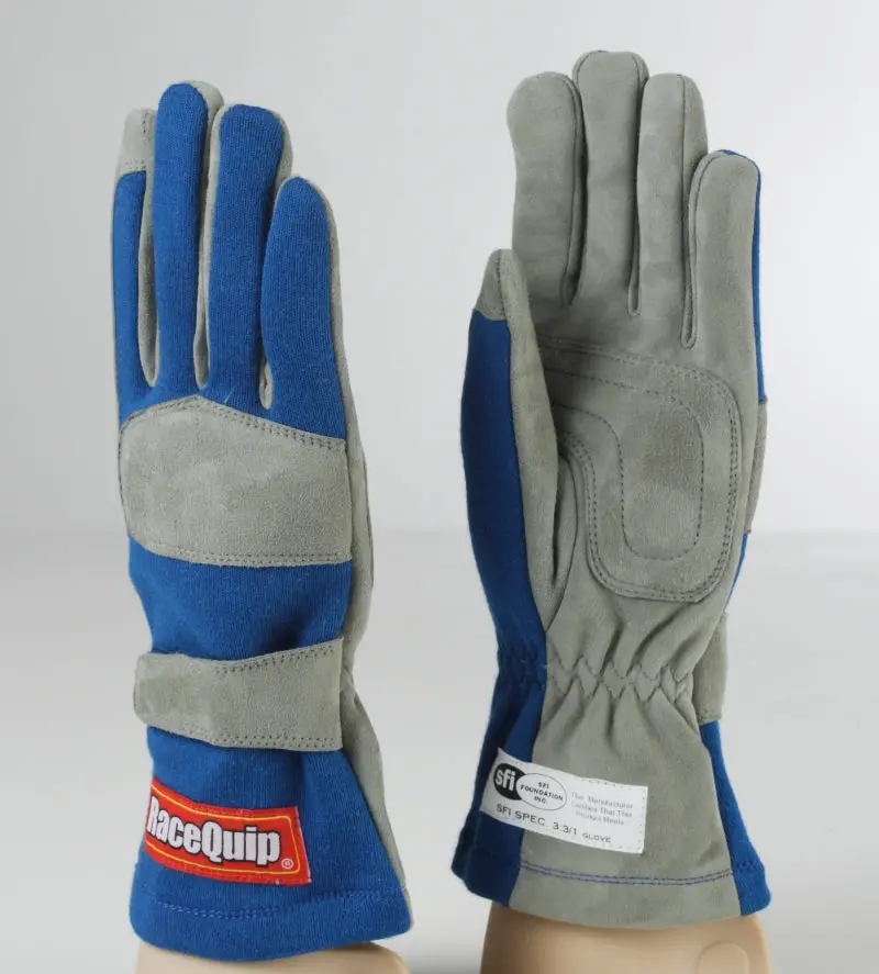 Racequip Sfi-1 Rated Racing Glove – Single-Layer Blue, Size Xl 1