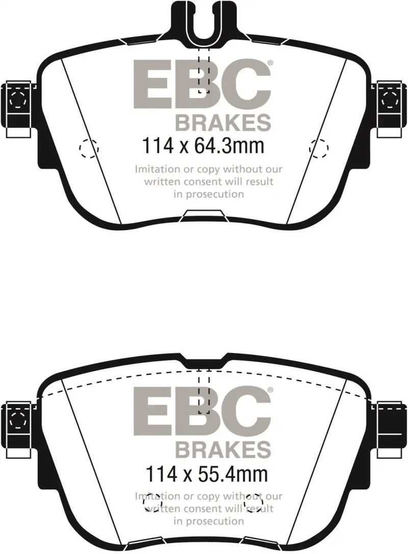 Ebc Greenstuff Rear Brake Pads For 2017+ Mercedes-Benz E300 (W213) 1
