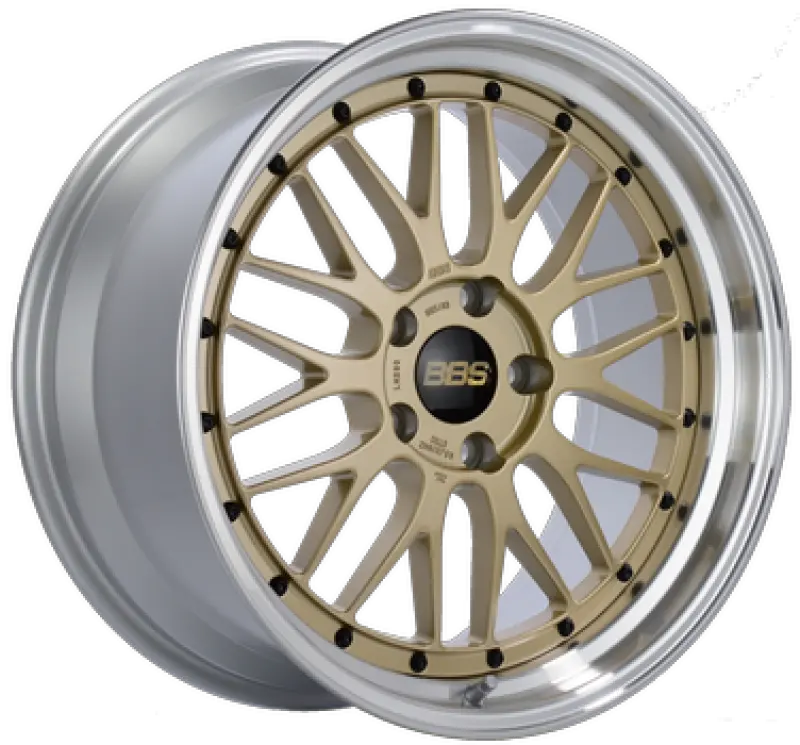 Bbs Lm Forged Wheel – 18X8.5", 5X114.3, Et38, Gold Center / Diamond-Cut Lip 1
