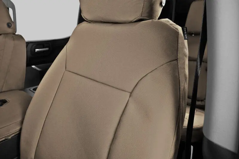 Covercraft 17-24 Nissan Armada Endura Precisionfit Custom Front Row Seat Covers - Tan/Tan 1
