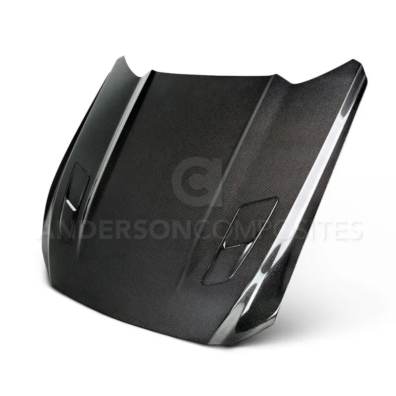 Anderson Composites Carbon Fiber Hood – Oe-Style Double-Sided, Fits 2015–2017 Ford Mustang 1