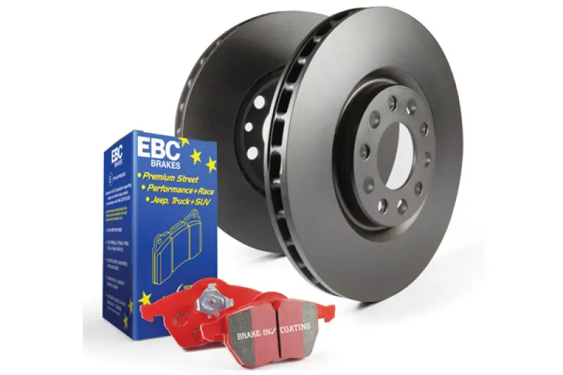 Ebc Redstuff Performance Brake Pad & Rk Drilled & Slotted Rotor Kit (S12 Series) 2