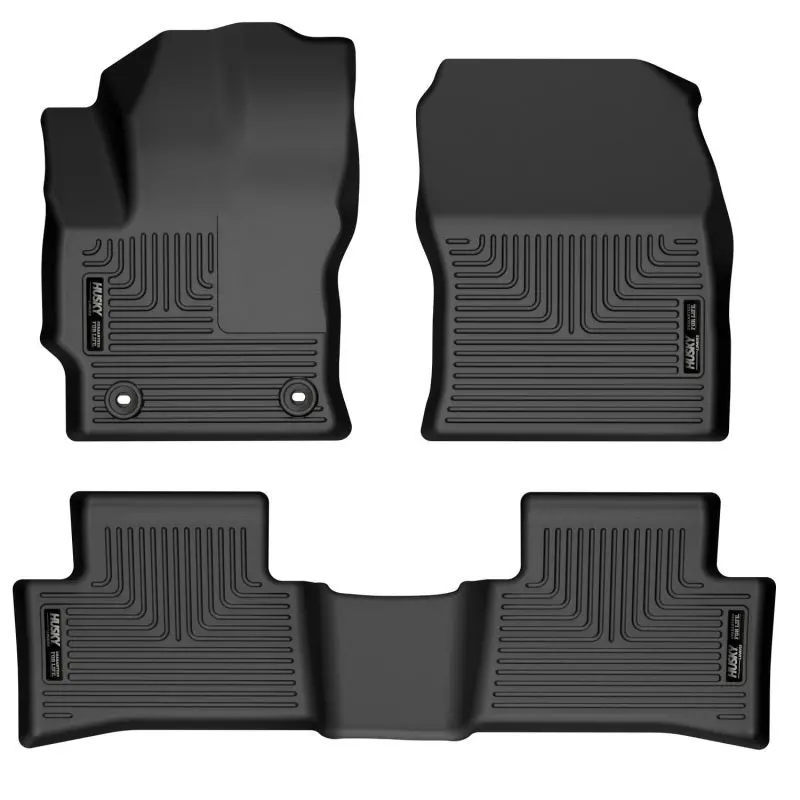 Husky Liners 2022 Toyota Corolla Cross Fwd Weatherbeater Black Front & 2Nd Seat Floor Liners 1