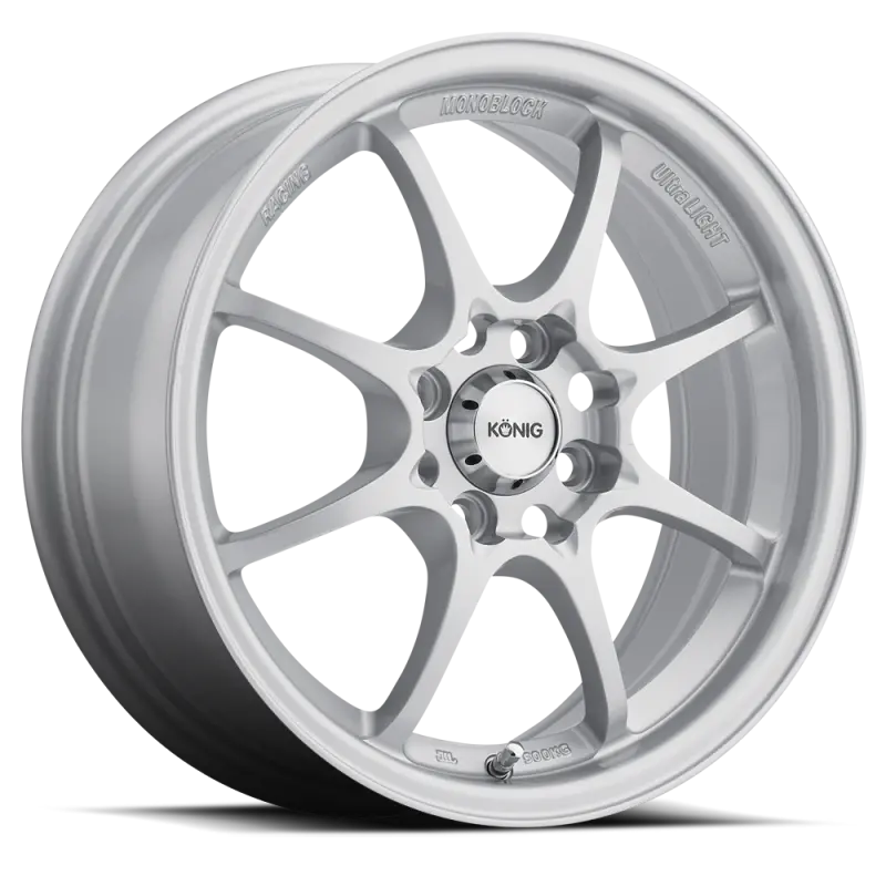 Konig Helium 15X6.5 Inch Alloy Wheel – 4X100 Bolt Pattern, 40Mm Offset, Silver Finish 1