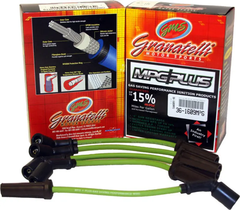 Granatelli Mpg Plus Ignition Wire Set For 1997–2000 Ford 4.2L V6 Trucks & Broncos 1