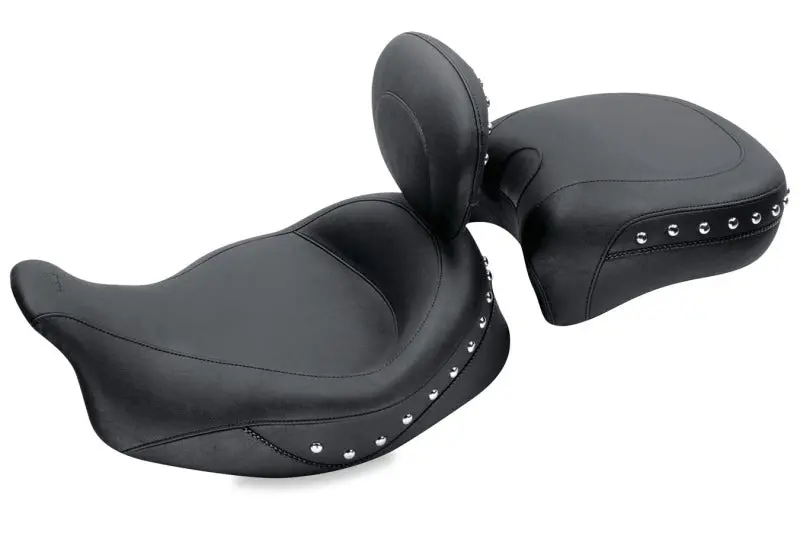 Mustang Solo Seat For Harley-Davidson Electra Glide, Road Glide & Street Glide Touring Models (2008–2021) – Black With Stud Accents 1