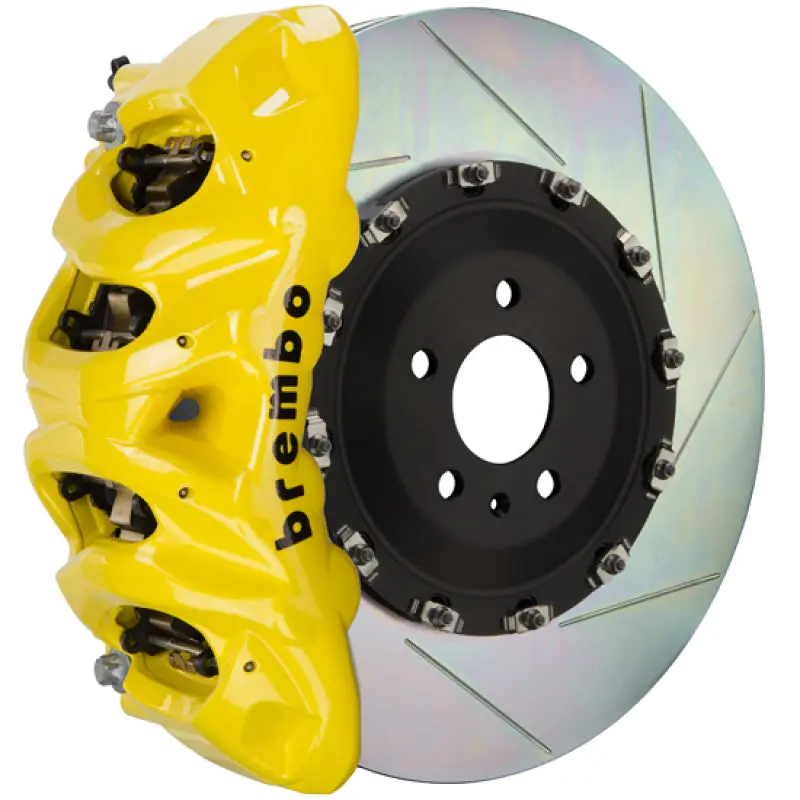 Brembo Gt Front Brake Kit For 2008–2015 Toyota Land Cruiser & Lexus Lx570 – 8-Piston Calipers, 412X38Mm Two-Piece Slotted Rotors, Type 1 Yellow Finish 1