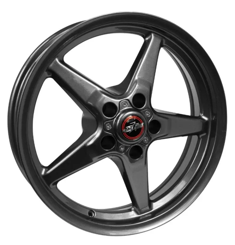Race Star Drag Star Bracket Racer Wheel – 17×7", 5×4.5" Bolt Pattern, 4.25" Backspace, Metallic Gray Finish 1