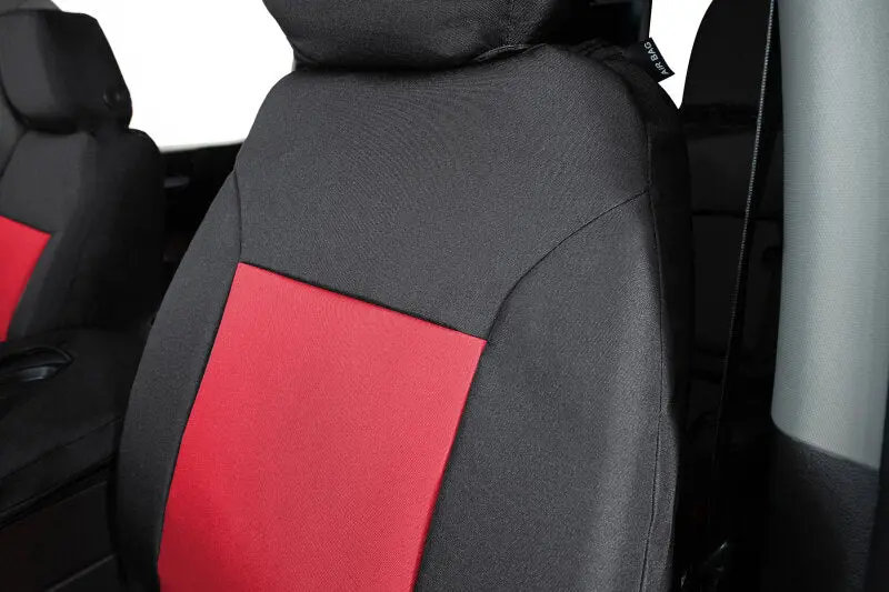 Covercraft Endura Precisionfit Seat Covers For 2014–2018 Chevrolet Silverado & Gmc Sierra – Second Row In Red/Black 2