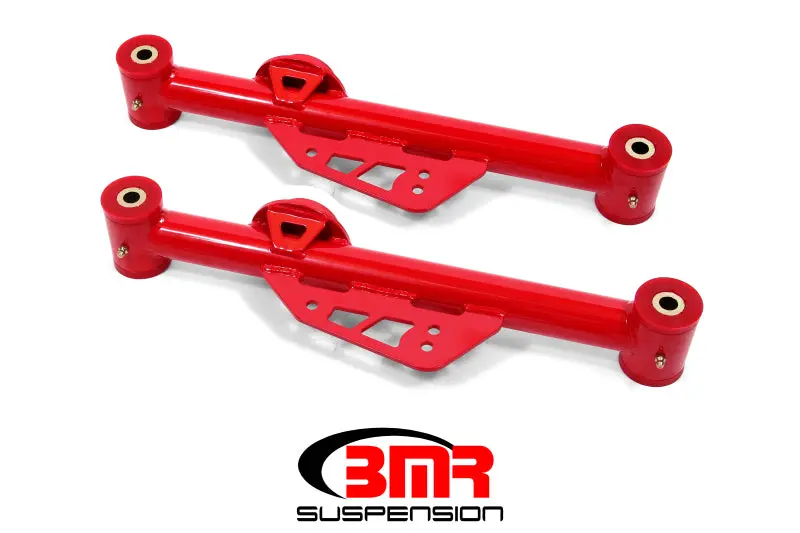 Bmr Non-Adjustable Lower Control Arms For 1999–2004 Mustang – Polyurethane Bushings, Red Finish 1