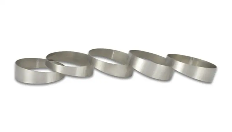 Vibrant Titanium Pie Cut Exhaust Sections – 2.5" Od, Pack Of 5 1