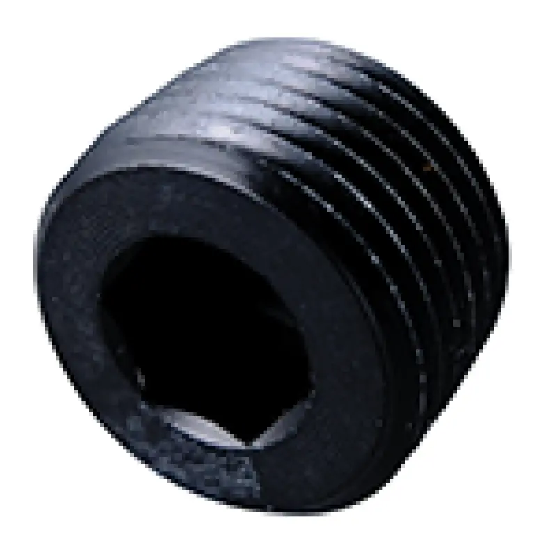 Fragola 1/8-Inch Npt Internal Pipe Plug – Matte Black Anodized 1