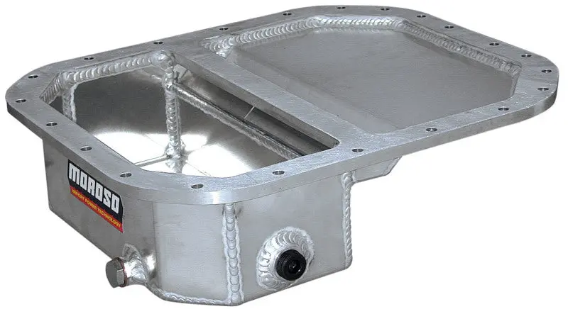 Moroso Baffled Aluminum Oil Pan For Mazda 13B Rotary Engines — 6.25-Quart Capacity, Front-Sump Drag Race Design 1