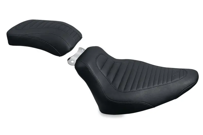 Mustang Solo Seat For Harley-Davidson Softail – Tripper Rear Tire Design, Black, Fits 2000–2015 Models 2