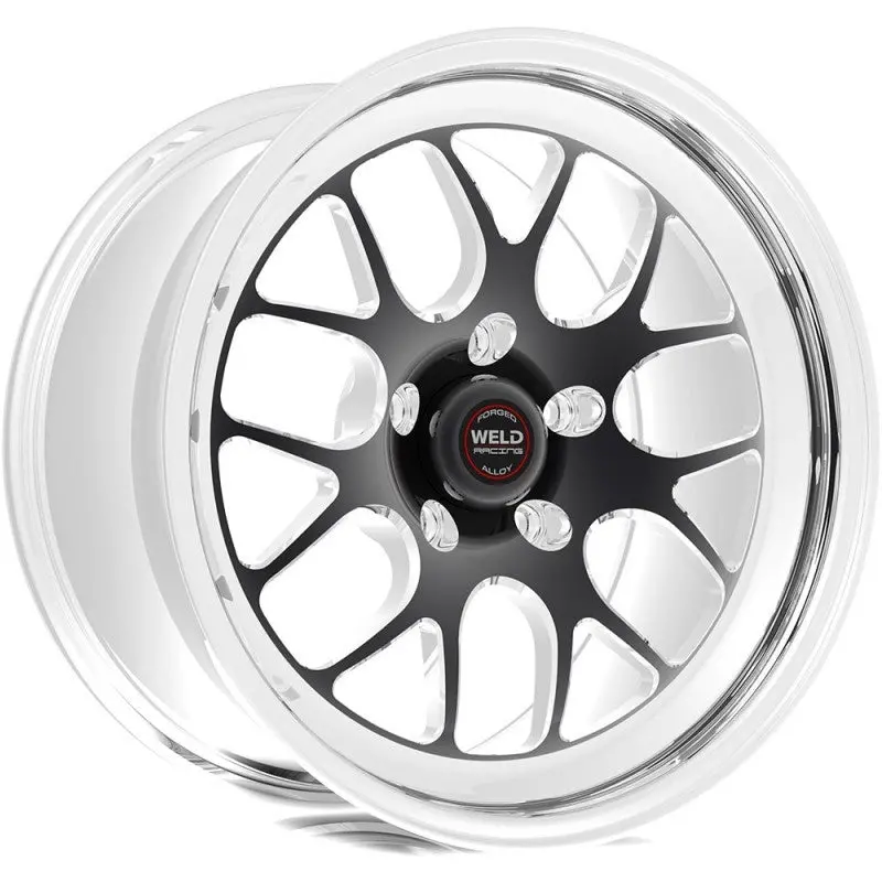 Weld S77 Black Non-Beadlock Wheel — 18X10.5", 5X4.5", 6.6" Backspace, High Pad Design 1
