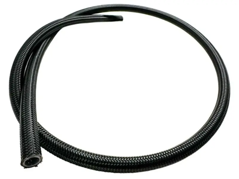 Fuelab Black Nylon & Stainless Steel Braided Ptfe Hose — 12An Size, 20-Foot Roll 1