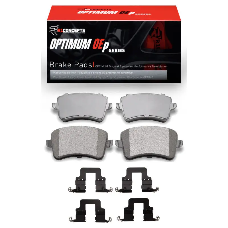 R1 08-17 Audi Q5 (Usa/Canada Excl Hybrid) Rear Optimum Oe Pads & Hardware Kit 1