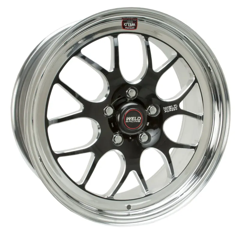 Weld S77 18X9 / 5X4.75 Bp / 5.7In. Bs Black Wheel (Medium Pad) - Non-Beadlock 1