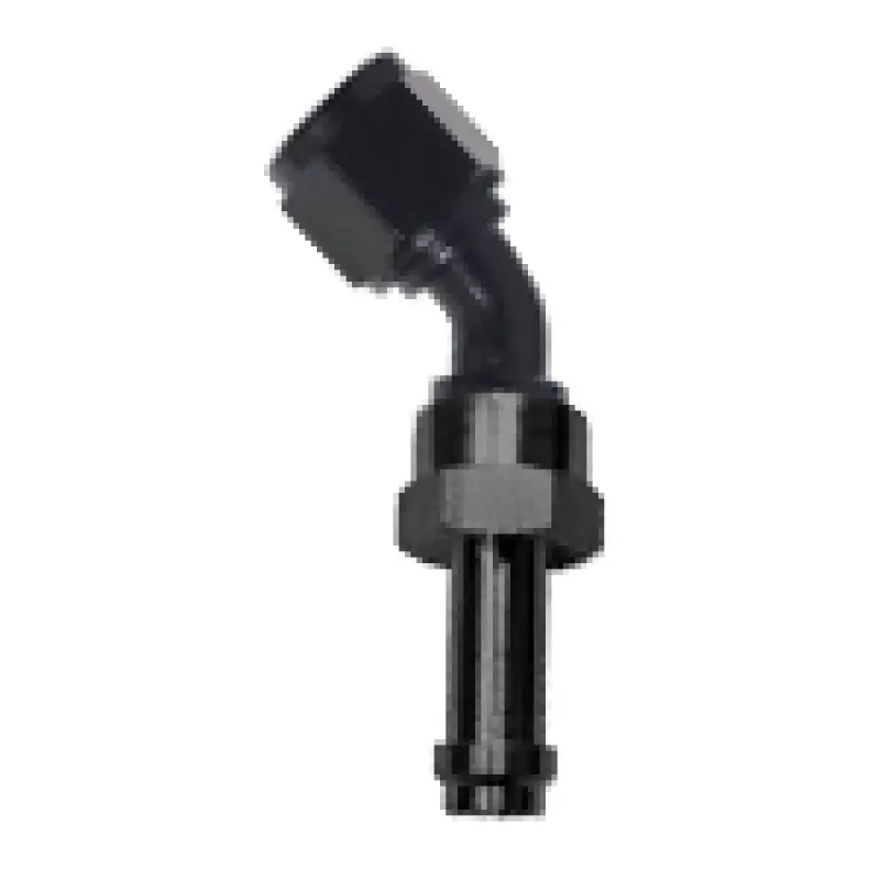 Fragola Black 45° Ez Street Hose End Fitting – -8 An 1