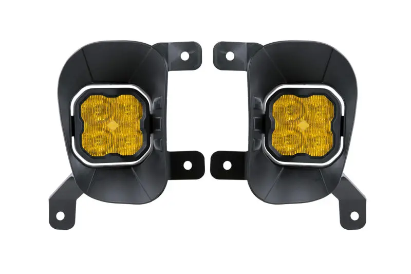 Diode Dynamics Ss3 Pro Fog Light Kit For Ram Trucks – Vertical Mount, Yellow Sae-Compliant Beam 1