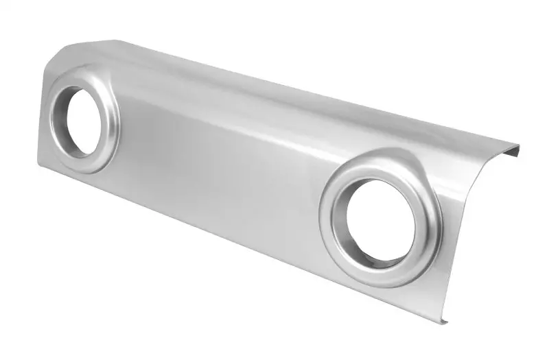 Omix-Ada Silver Front Bumper Applique For 2007–2018 Jeep Wrangler 1
